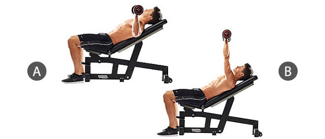 Bài đẩy tạ Barbell Incline Bench Press