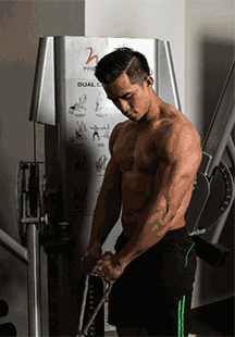 Bài tập tay cho nam - Cable Hammer Curls - Rope Attachment