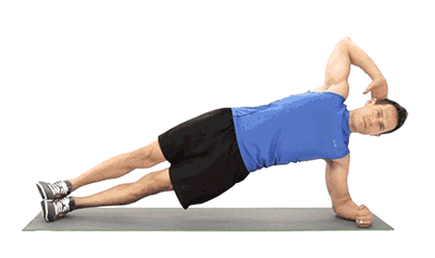 Side Plank Crunches