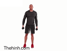 Động tác Dumbbell Lunge and Rotation