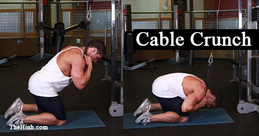 Bài tập bụng Cable Crunch