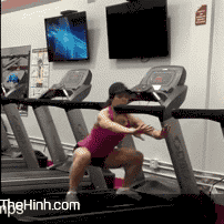 Squat Walks on Treadmill