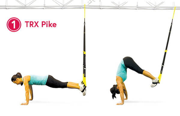 TRX Pike - Gập bụng ngược