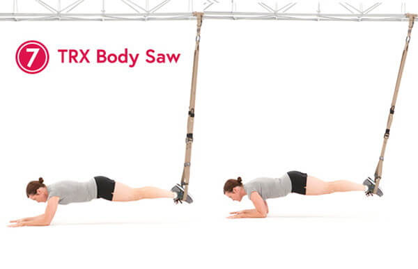 TRX Body Saw - Plank kéo người.