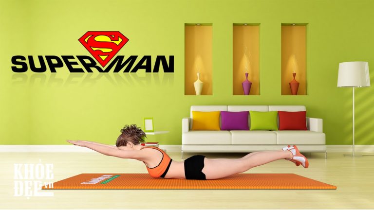 SuperMan – Bài tập kéo giãn cơ lưng dưới