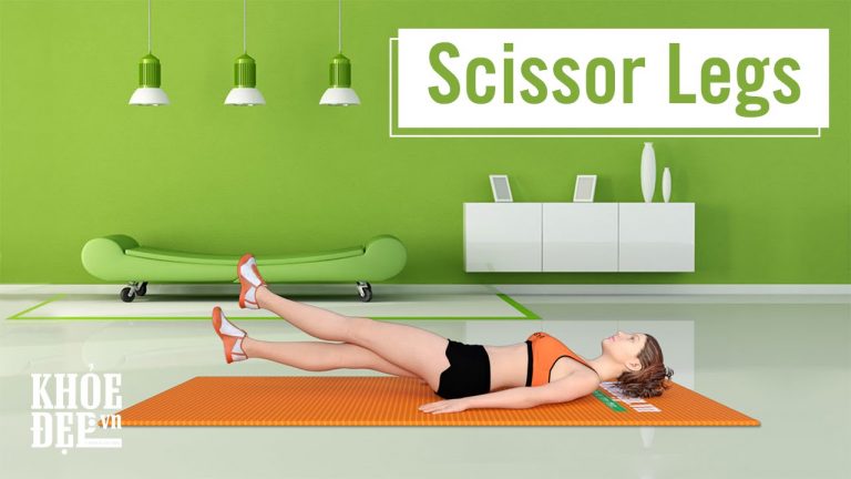 Bài tập cơ bụng tại nhà hiệu quả với Scissor Legs