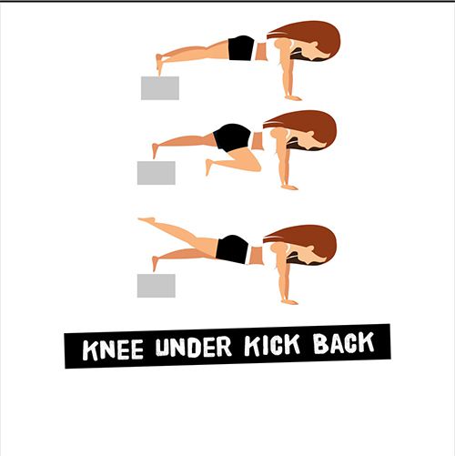 Knee under kick back - Kéo gối và đá chân