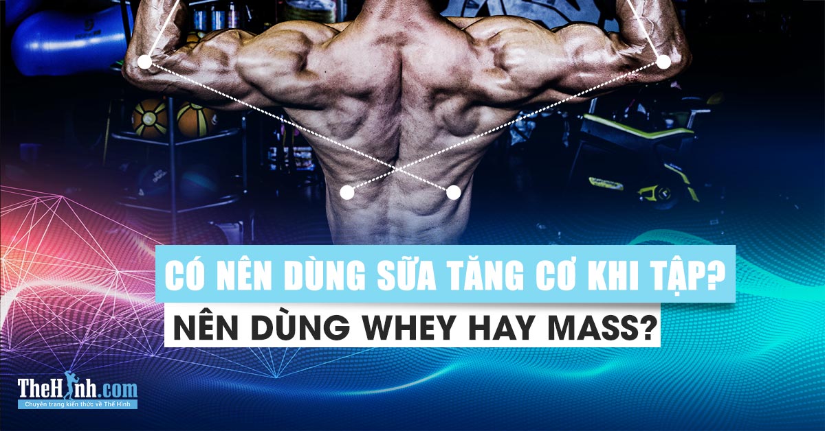 Có nên dùng sữa tăng cơ khi tập gym, nên dùng whey hay mass ?