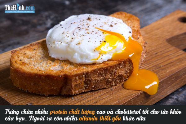 Trứng - Thực phẩm giảm mỡ tăng cơ -