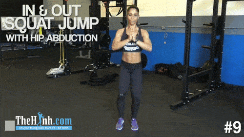 In Out Squat Jump with Hip Abduction