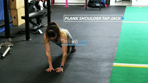Plank Shoulder Tap Jack