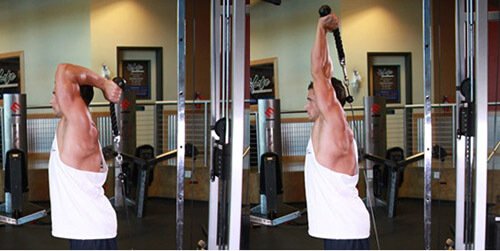 Triceps Overhead Extension with Rope