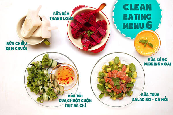 Thực đơn giảm cân Eat Clean 7 ngày giúp giảm béo cấp tốc
