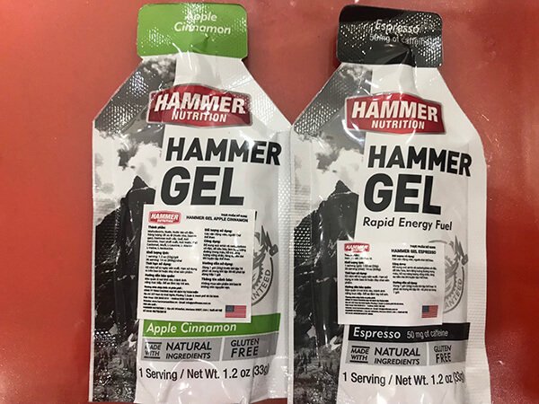 Review và so sánh 1 số loại gel năng lượng củ GU, Hammer và Huma