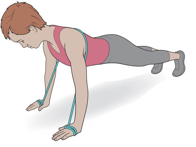 Pushup with Resistance Band