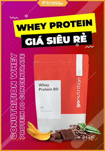  Sữa Tăng Cơ GoNutrition Whey Protein 80 Concentrate - 1kg - 2 Mùi 