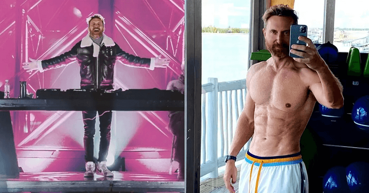 Dj David Guetta khoe cơ thể 6 múi "căng đét"ở tuổi 53 