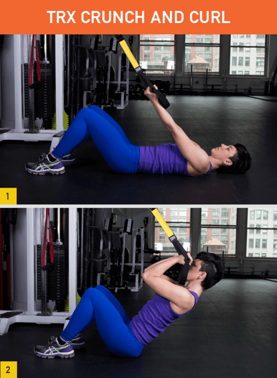 TRX Crunch and curl