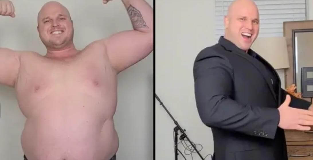 Để cho thấy giảm cân rất dễ, người đàn ông này đã tăng hẳn 45kg xong giảm 50kg