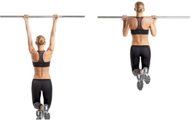 Chin ups hand exercises for women