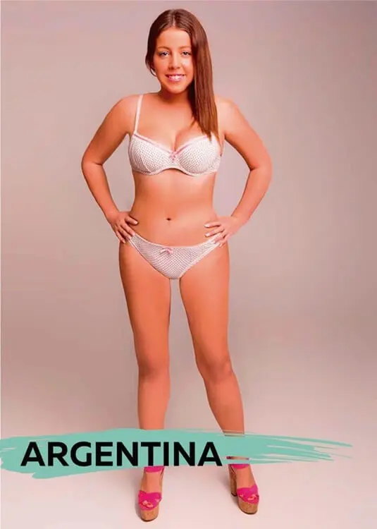 Bất ngờ với tiêu chuẩn sắc đẹp của nam và nữ trên toàn thế giới! Argentina dáng mình dây, nhưng đầy đặn