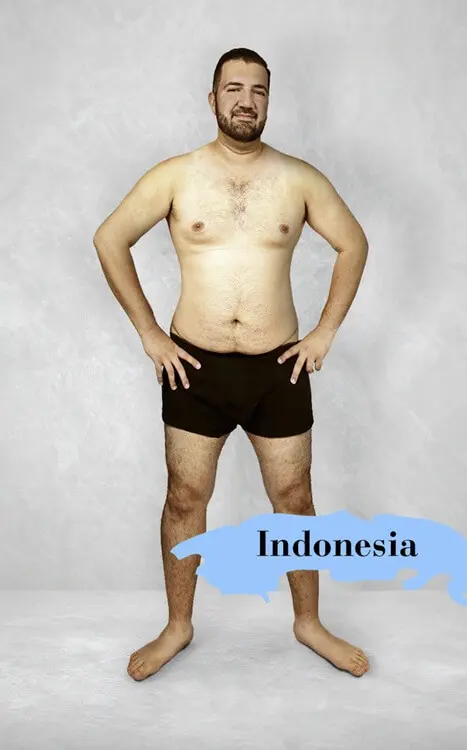 Bất ngờ với tiêu chuẩn sắc đẹp của nam và nữ trên toàn thế giới! Indonesia lại có thân hình “đồng hồ cát” phiên bản đàn ông…