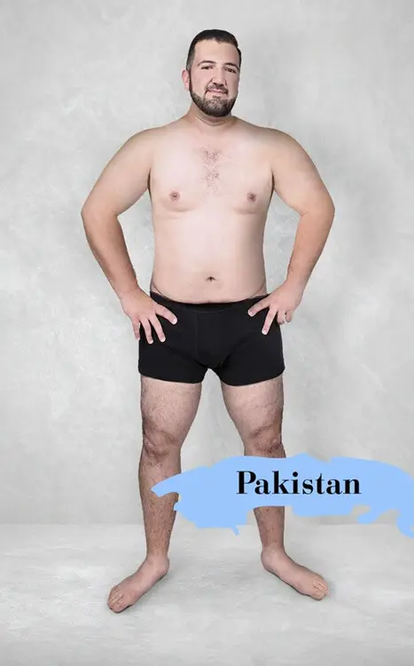 Bất ngờ với tiêu chuẩn sắc đẹp của nam và nữ trên toàn thế giới! Người Pakistan cho rằng đàn ông da sáng, mật độ lông trên cơ thể ở mức vừa phải, vai rộng bắp tay to mới là soái ca đích thực.