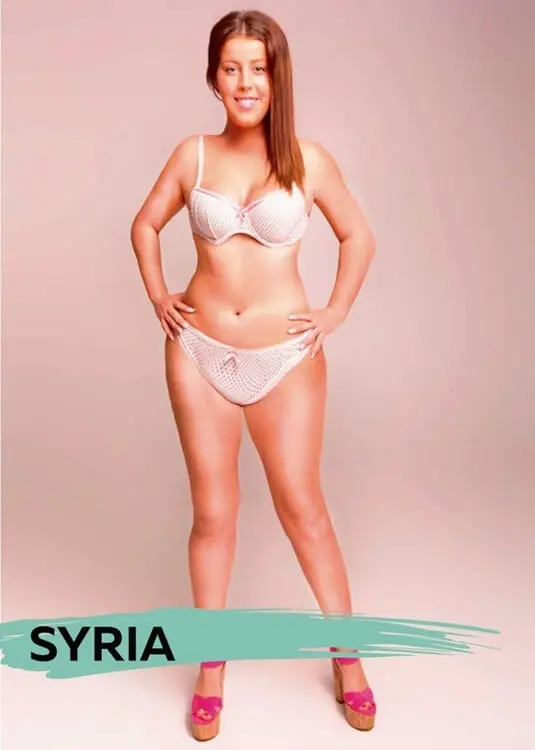 Bất ngờ với tiêu chuẩn sắc đẹp của nam và nữ trên toàn thế giới! Syria chỉ cần mông to eo thon là đẹp rùi