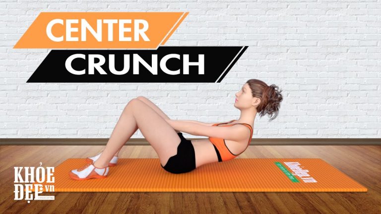 Center Crunch – Bài tập gập bụng 2 tay giữa 2 chân