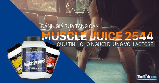 Đánh giá Muscle Juice 2544 - Sữa tăng cân số 1 của Ultimate Nutrition