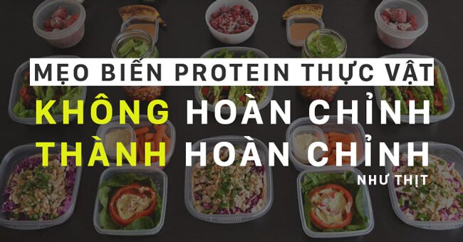 Biến protein thực vật không hoàn chỉnh thành protein hoàn chỉnh như thịt