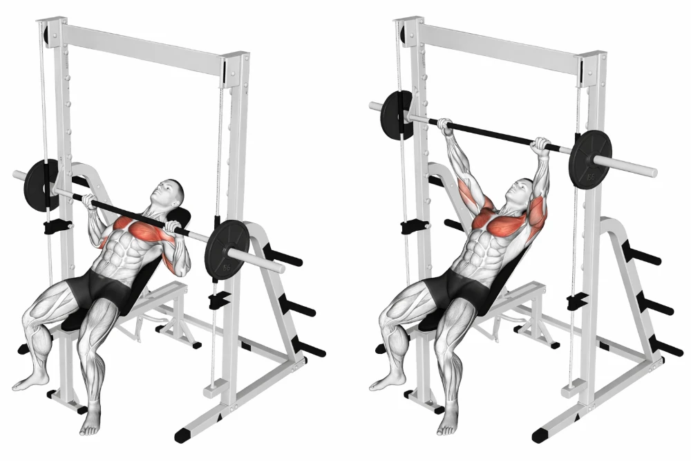 Smith Machine Incline Bench Press