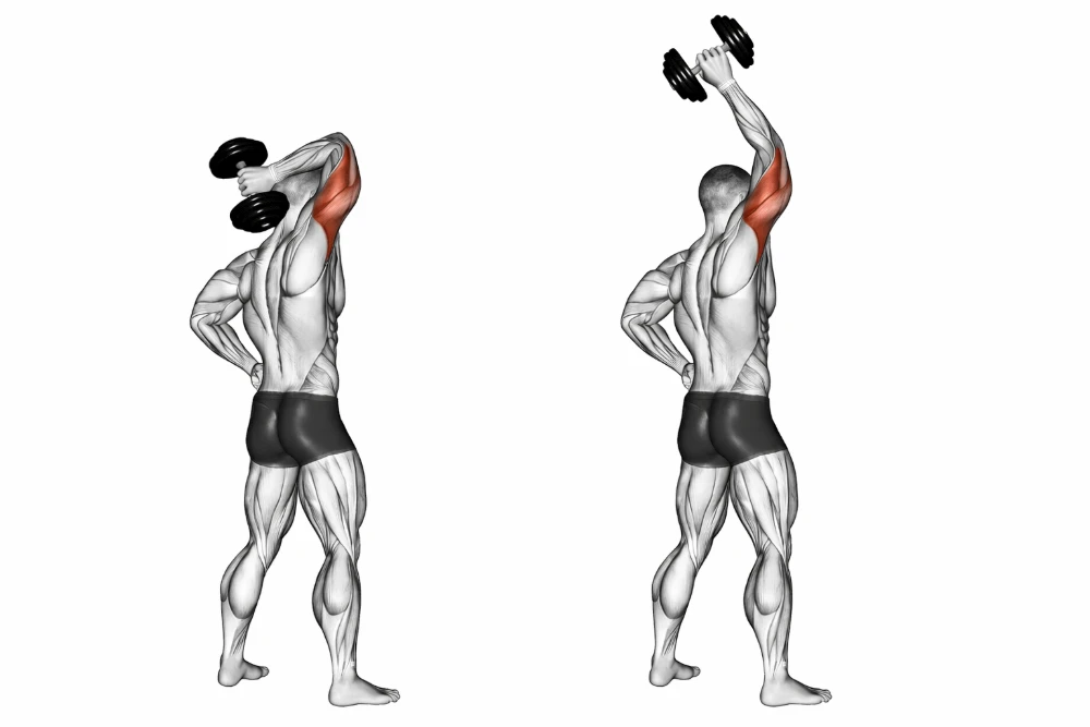 Single-arm dumbbell triceps extension