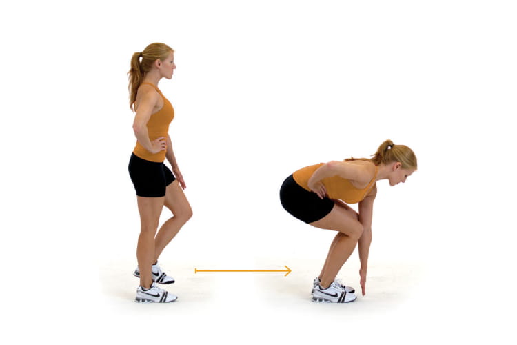 Single-Leg Squat Touchdown x12/lần lặp mỗi chân.