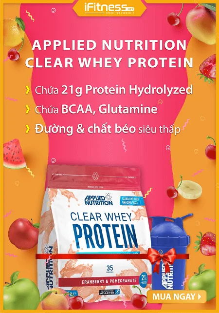 Sữa Tăng Cơ Giảm Mỡ Applied Nutrition Clear Whey Protein 875gram/35servs 