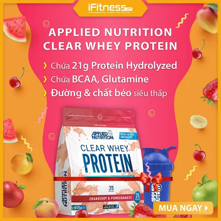  Tăng Cơ Giảm Mỡ Applied Nutrition Clear Whey Protein 875gram/35servs