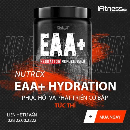 Sữa Phục Hồi Phát Triển Cơ Bắp Nutrex EAA+ Hydration 390g