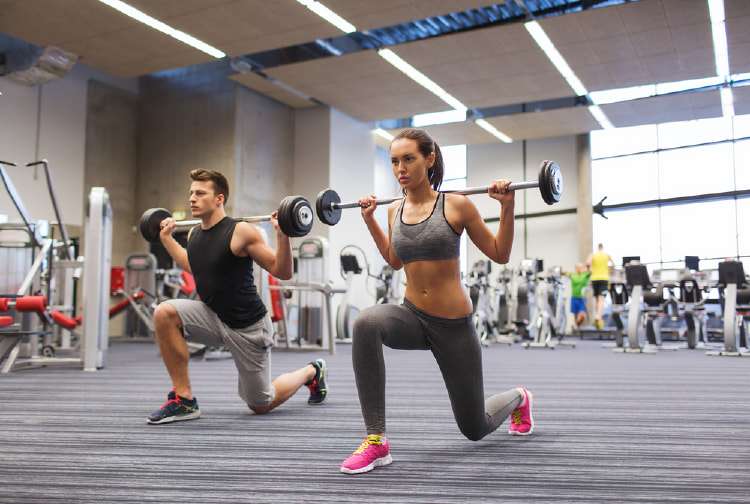 Barbell Lunges