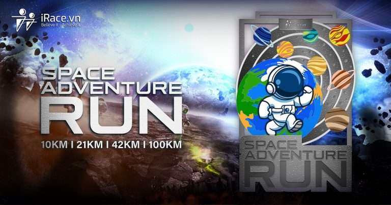 Đăng ký chạy online với sự kiện Space Adventure, nhận huy chương cực đỉnh