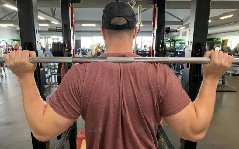 The position of the weight is too high on the back