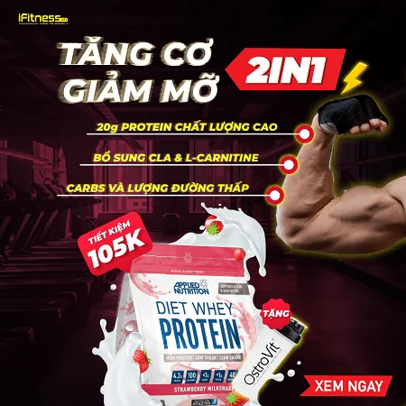  Sữa Tăng Cơ Applied Nutrition Diet Whey ISO WHEY BLEND 1kg
