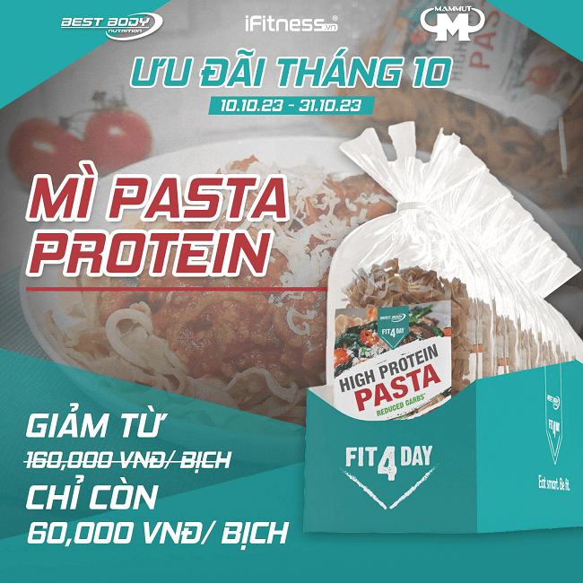 Mì Pasta Giàu Protein Fit4Day Tagliatelle Protein Best Body Nutrition Gói 200g