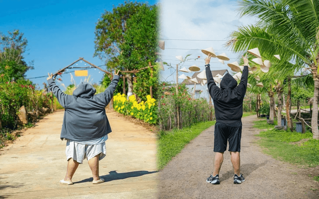 Trọng Nhân đã làm được! Hành trình giảm cân phi thường từ 264kg xuống còn 98kg. (Nguồn: tuoitre.vn)