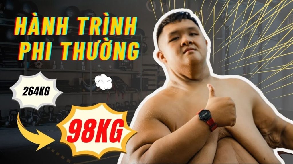 Trọng Nhân đã làm được! Hành trình giảm cân phi thường từ 264kg xuống còn 98kg.