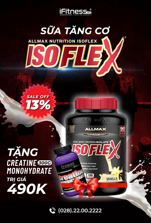 Sữa Tăng Cơ AllMax Nutrition IsoFlex 5lbs (2.27kg)