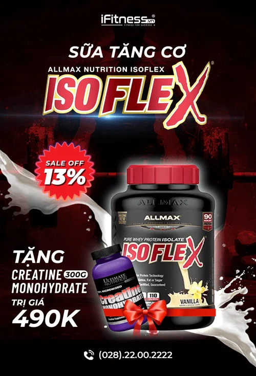 Sữa Tăng Cơ AllMax Nutrition IsoFlex 5lbs (2.27kg)