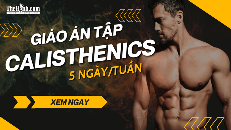 Giáo trình tập Calisthenics 5 ngày/tuần