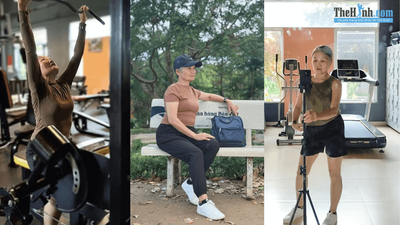 Bà ngoại U80 mê Gym, nâng tạ 10 kg, chơi TikTok cực ngầu!!!
