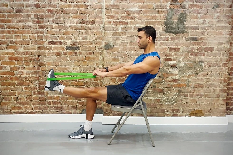 Seated Banded Eversion - 8 Bài tập tăng sức mạnh cổ chân được chuyên gia đánh giá tốt nhất Seated Banded Eversion