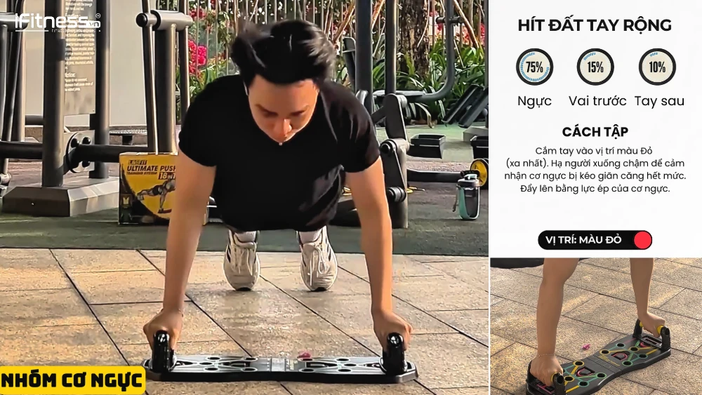 Hít đất Tay rộng (Wide Grip Push-up)